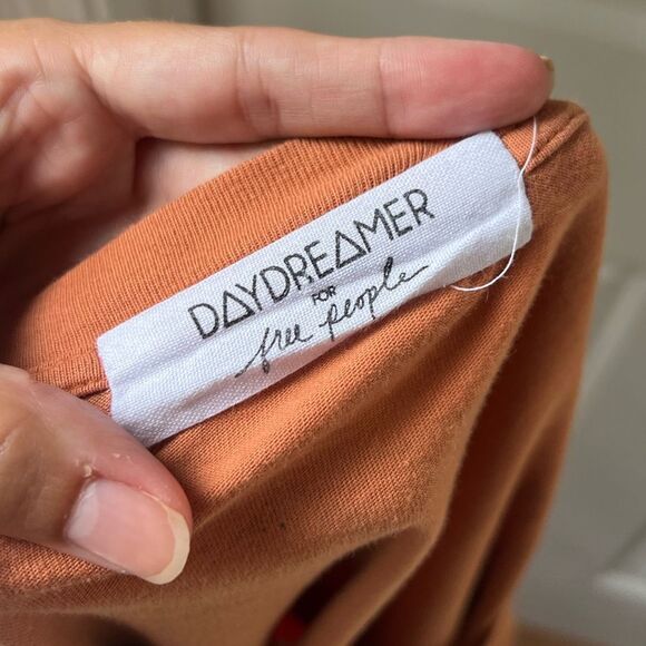 Daydreamer x Free People Butterfly Cropped Muscle Tee Size Large - Picture 6 of 7